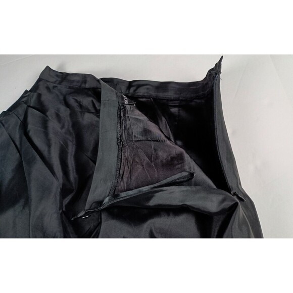 Jessica McClintock Maxi Skirt Gothic Steampunk Sz 12 Vintage Black Layers Bustle - Picture 8 of 15